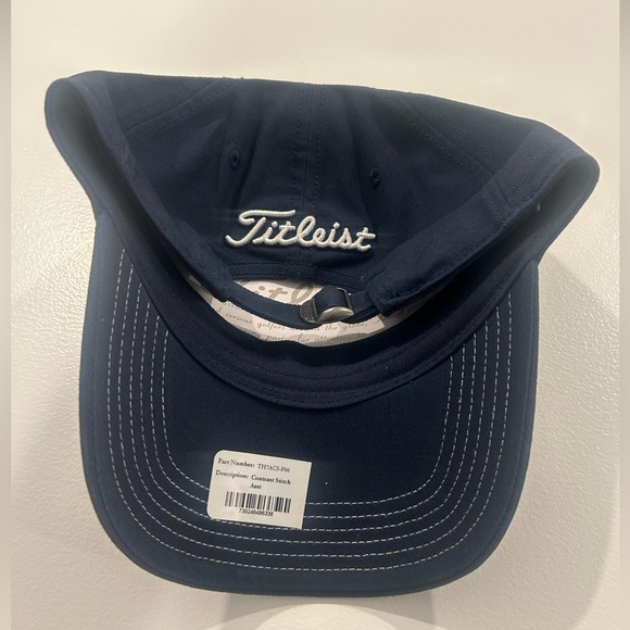 NWT - Titleist Navy Blue Hat with White Stitching - Picture 2 of 5
